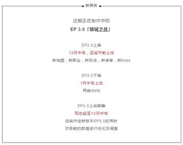 直播回顾丨EP 3.0「倾城之战」第一波剧透：圣诞村，新职业，公会战！期待炸裂