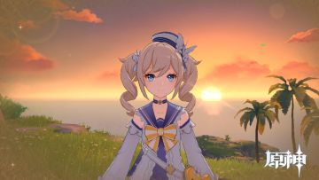 【V1.6攻略】#游戏细节# 【原神冒险团】海岛活动完结 芭芭拉竟然在岛上藏了一封信