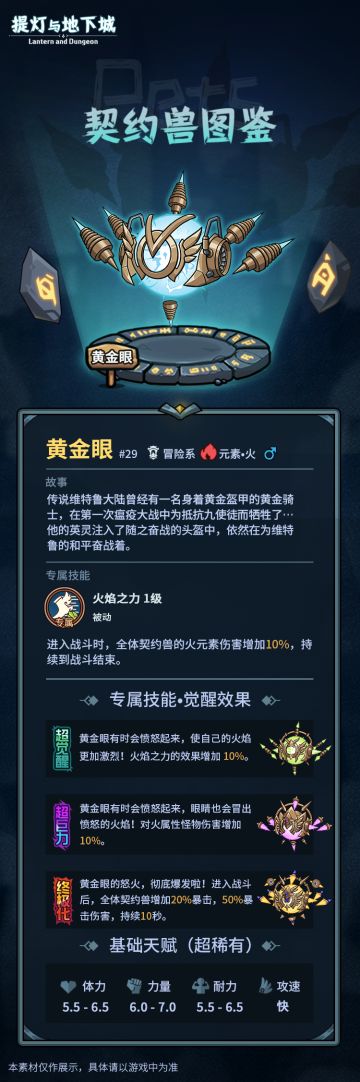 【契约兽图鉴】之黄金眼！