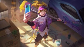 新皮肤爆料丨王羲之·街头艺术家：生活是一幅大块画布，而我要做的就是让它充满色彩