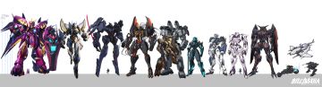 机动战队机体身高对比图