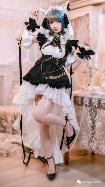 cos：碧蓝航线柴郡cos正片@祖木子，人家才不是猫猫