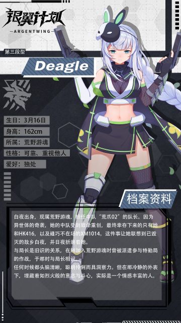 【人事档案】荒爪02队长——Deagle上阵