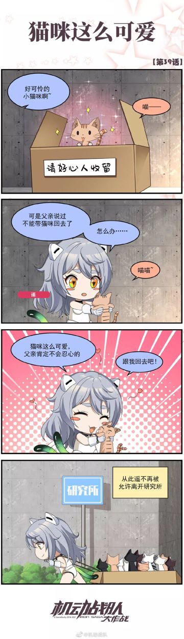 【四格彩色漫画】猫咪这么可爱！