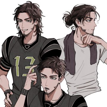 #角虫的腿部挂件#高质量男性，但是一点也不油。（来源：@コツ）