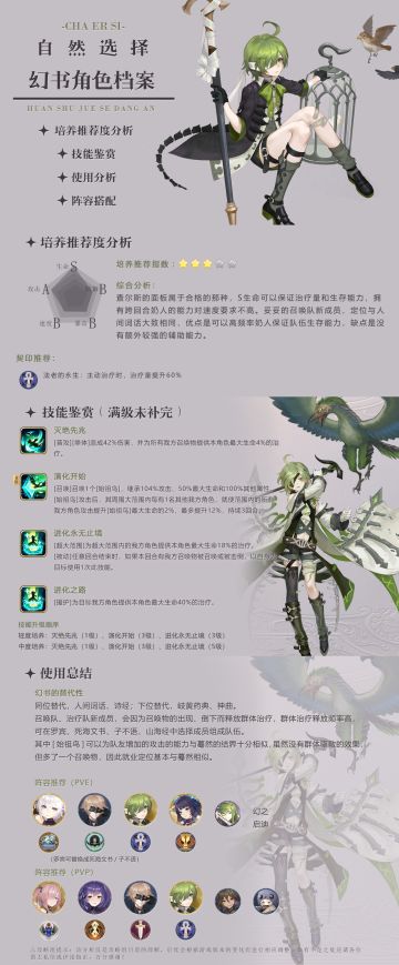 自然选择阵容搭配攻略