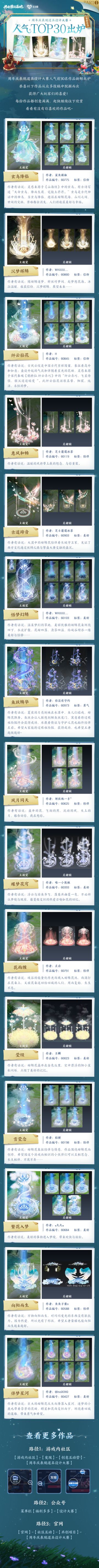 【周年庆表现道具设计大赛】人气前30名作品出炉！