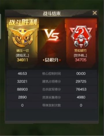 【战报】巅峰联赛4服君临无双VS10服世外桃源