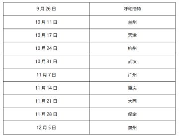 2020时光巡礼城市名单公布！首站呼和浩特报名开启