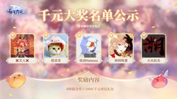 中奖公示丨千元大奖来啦！