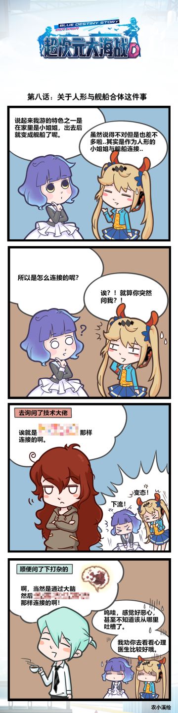 四格漫画第八话：关于人形与舰船合体这件事