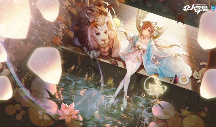 盈盈秋水 皎皎明月 |《非人学园》文殊中秋主题时装即将上线!截图