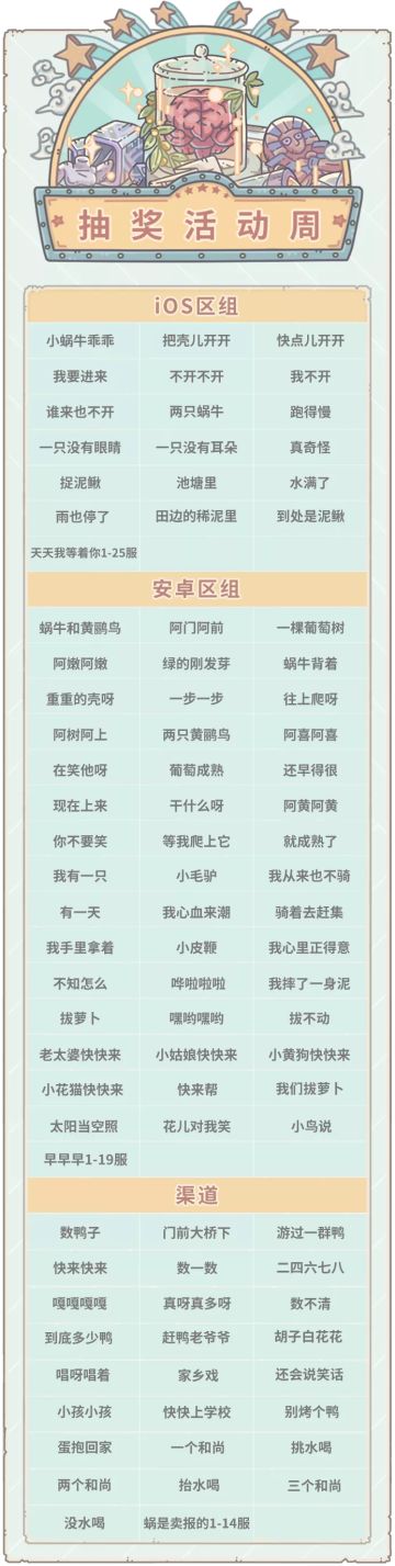 本期活动|0806活动预告，抽奖嘉年华上线！