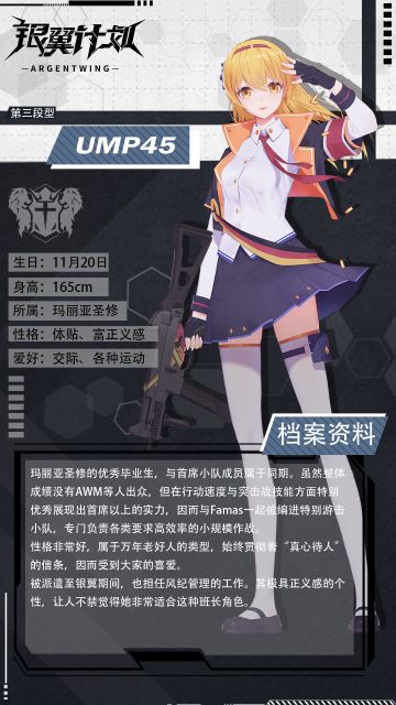 【人事档案】游击小队成员——UMP45上阵