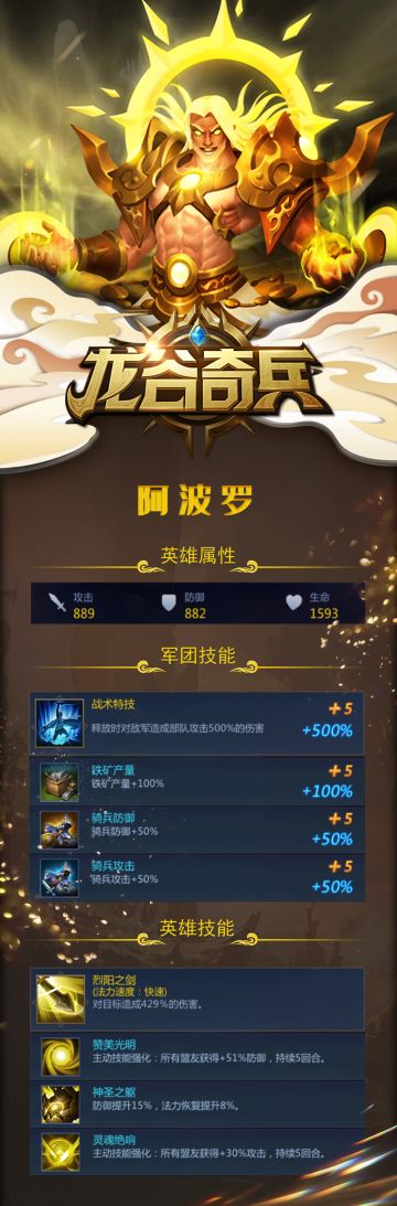 英雄介绍 | 光明之神阿波罗（光元素）