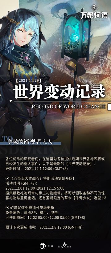 【2021年11月29日】世界变动记录