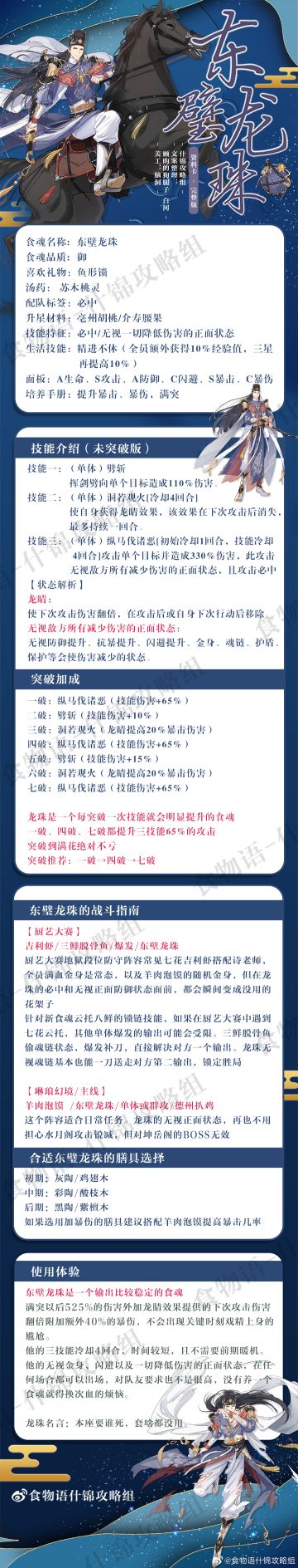东璧龙珠资料卡【什锦攻略组】