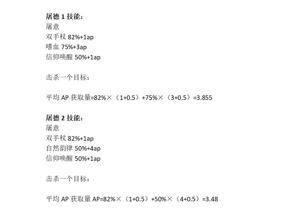 公式20-test 嗜血屠德与韵律屠德以及技能回蓝期望对比截图