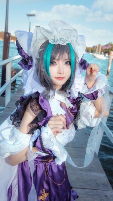 碧蓝航线女仆柴郡cosplay正片，柴郡才不是猫猫啦！