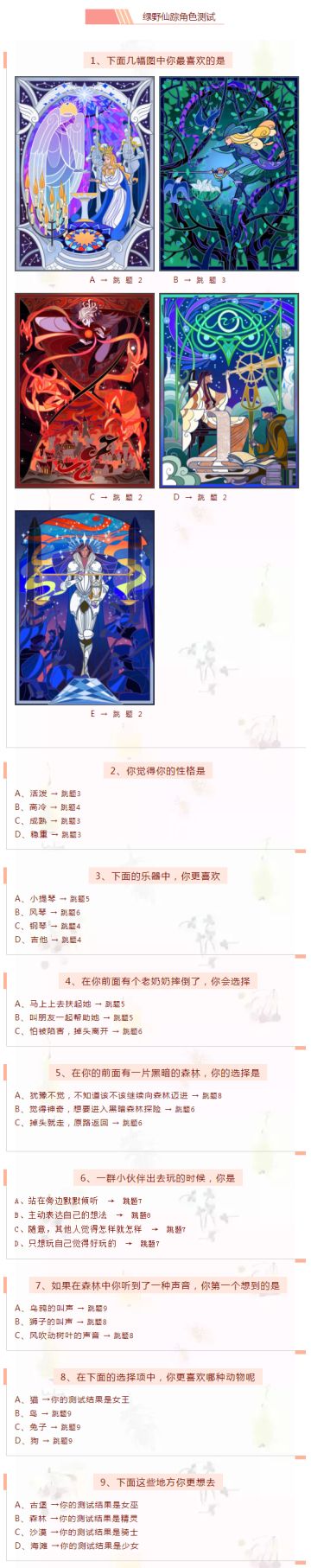 身份测试丨精灵？女王？穿越仙踪幻境的你身份竟是……？