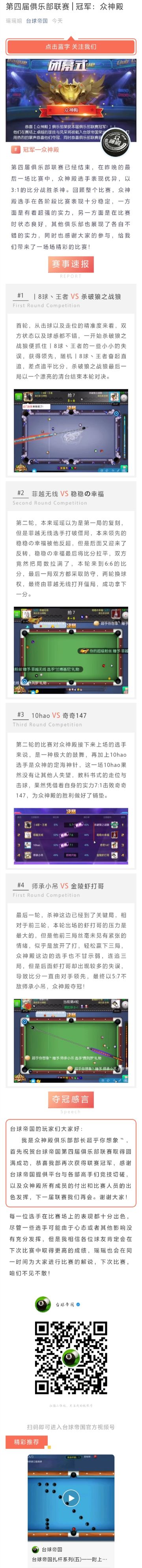 【第四届俱乐部联赛】冠军:众神殿