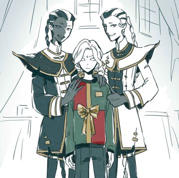 #角虫的腿部挂件#三口之家既视感（来源：@３日）