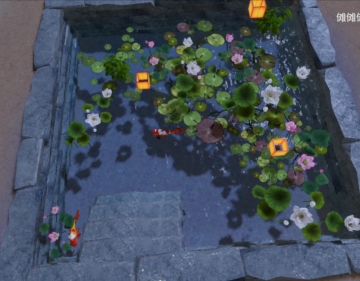 仿造一个荷花池塘