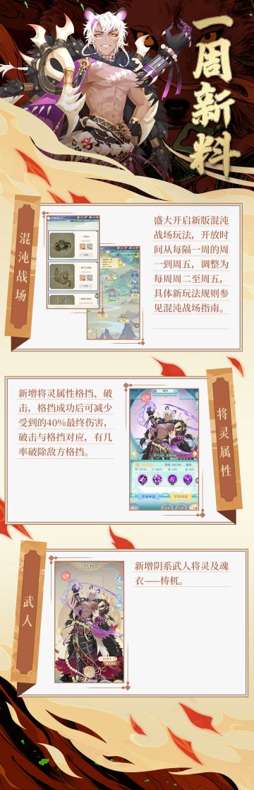 【仙府资讯】一周新料上新总结，混沌重开！凶兽出世~