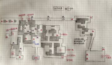 长安地宫 手绘地图