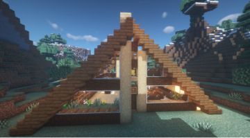 简易小屋教程~与自然融为一体的清新小木屋！