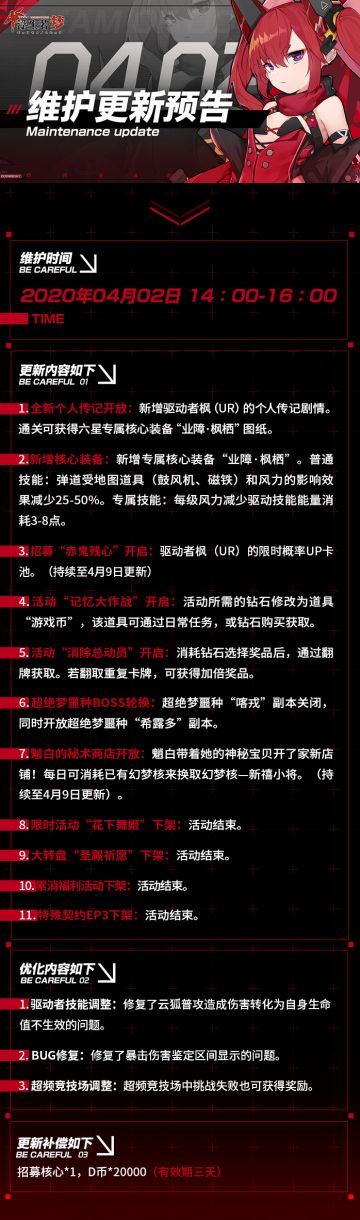 【更新预告】4月2日更新预告