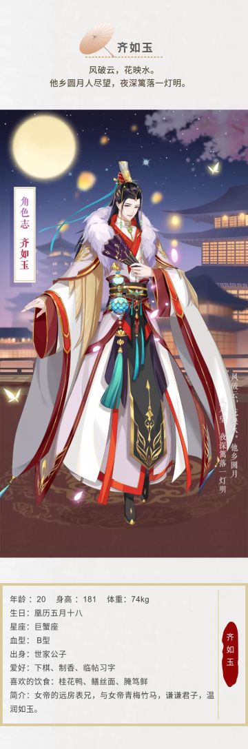 【女皇剧情角色志】-齐如玉