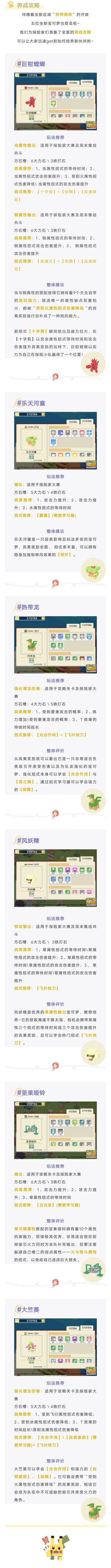 【养成攻略】六位新伙伴上线 全面培养指南来袭！