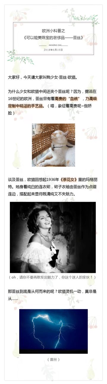 欧洲小科普：可以媲美珠宝的奢侈品——蕾丝