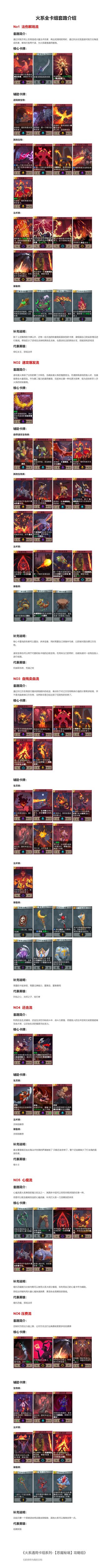【秘境攻略】 火系全卡套路简介