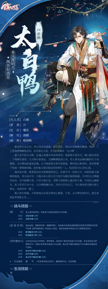 #将进酒# 全新食魂资料公开