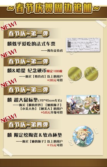 新年快乐！——“丰裕之角”也迎新年，庆贺周边大追加！