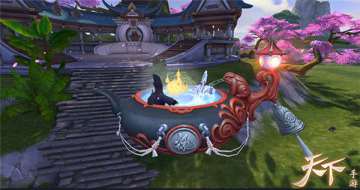 《天下》手游全新坐骑“沐日浴月”魔幻上线