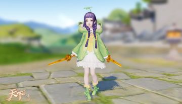 草绿色才是夏天的颜色！《天下》手游儿童节带萌娃变身小呱呱！