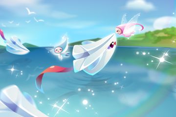 纸飞机就要飞走啦~