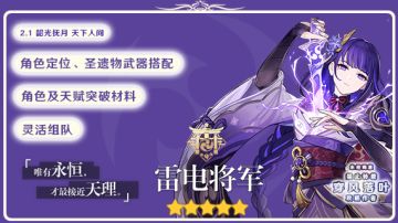 【V2.1攻略】#角色攻略#雷电将军一图总结及详细配队