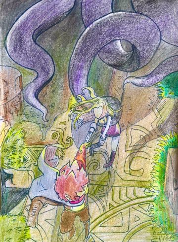 触手完全画不来啊啊