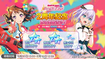 2周年福利预告·「2周年纪念·登录奖励活动」！