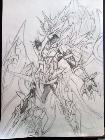 冥夜君狼王！我觉得是游戏里最帅的没有之一，图一出就忍不住画了