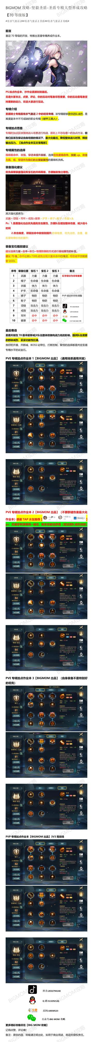 BIGMOM攻略-坚毅护盾-圣盾专精养成攻略【70等级版】