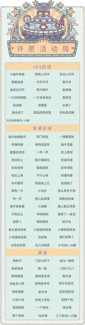 本期活动|0702活动预告，大祈愿之阵开启！