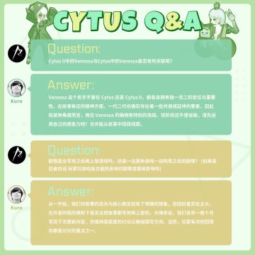 音乐世界CYTUS II团队大问答第六期