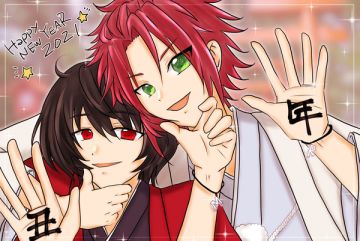 太太画的新年贺图w