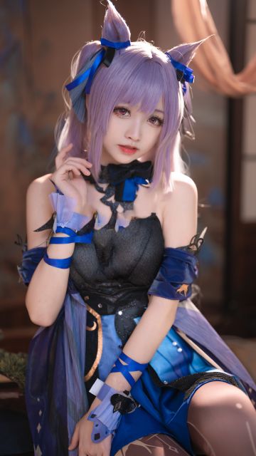 原神-刻晴cosplay正片，这套霓裾翩跹唯美可人