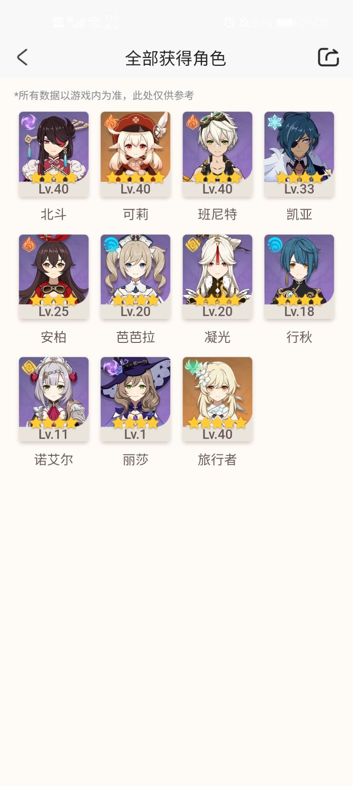 可莉可以当主c用吗?截图